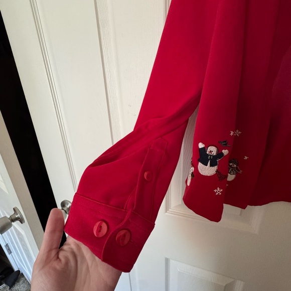 Christopher & Banks Vibrant Red Shirt - Picture 6 of 7